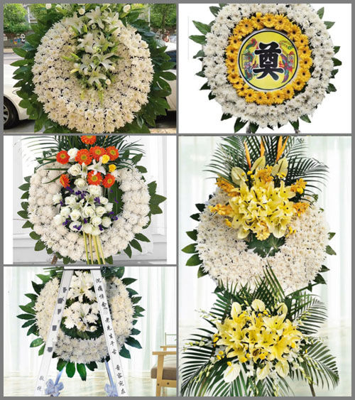 山东青岛即墨市金口镇青山前村花圈速递